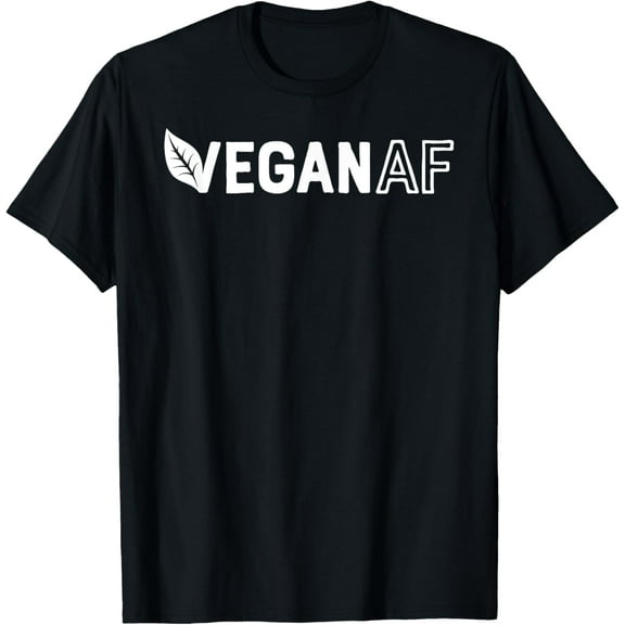 Vegan AF Shirt for Men Women Funny Vegetarian Gift Veganism T-Shirt