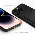 thumbnail image 5 of GULAIKE Silicone Phone Case for iPhone 14 Pro Max Wallet Case with Card Holder-Black, 5 of 7