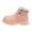 Pink, variant on LYHao Stylish Girls Boots For Autumn And Winter Children's Short Booties With Warm ,Girls Boots Sizes 8.5 Black(2-2.5 Years)