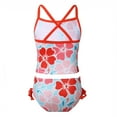 thumbnail image 3 of DPOIS Kids Girls Sun Flower Cirsscross Back Tank Top with Bottoms Swimsuit, 3 of 4