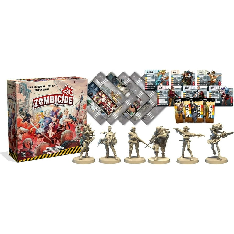 Figurine Zombicide Nikki Avec Carte – 2nde édition – CMON – Neuve
