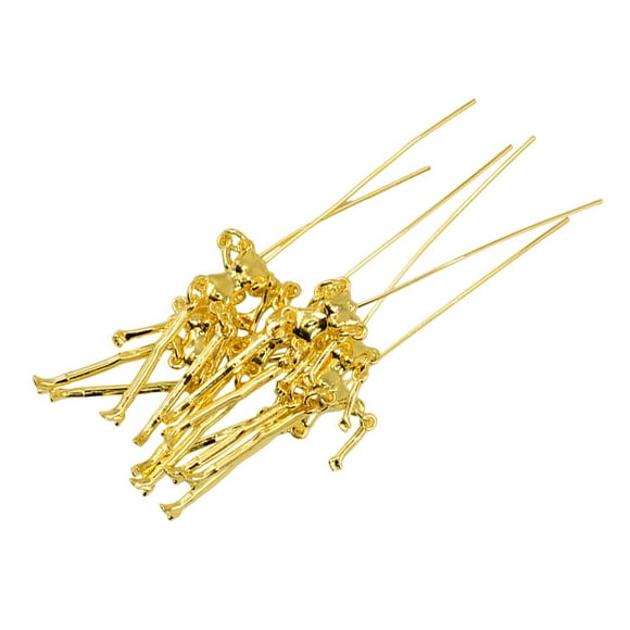 6pcs gótico punk cuerpo colgante brazalete pendientes DIY Oro Zulema Fabricación de joyas de bricolaje
