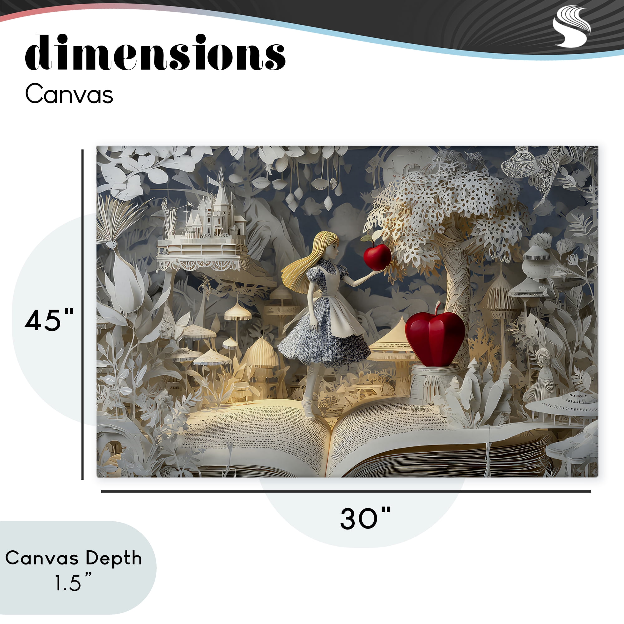 Stupell Industries Fairytale Scene Papercraft Canvas Wall Art, design by The Wands Want