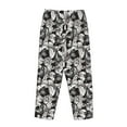 thumbnail image 5 of Xecao Lilies Flowers Women's Straight Lounge Pajama Pants: The Epitome of Relaxed Sleepwear, 5 of 9