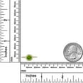 thumbnail image 3 of AVORA 10K Yellow Gold August Birthstone- Genuine Peridot with Simulated Diamond CZ Halo Fashion Ring  - Size 6.5, 3 of 6