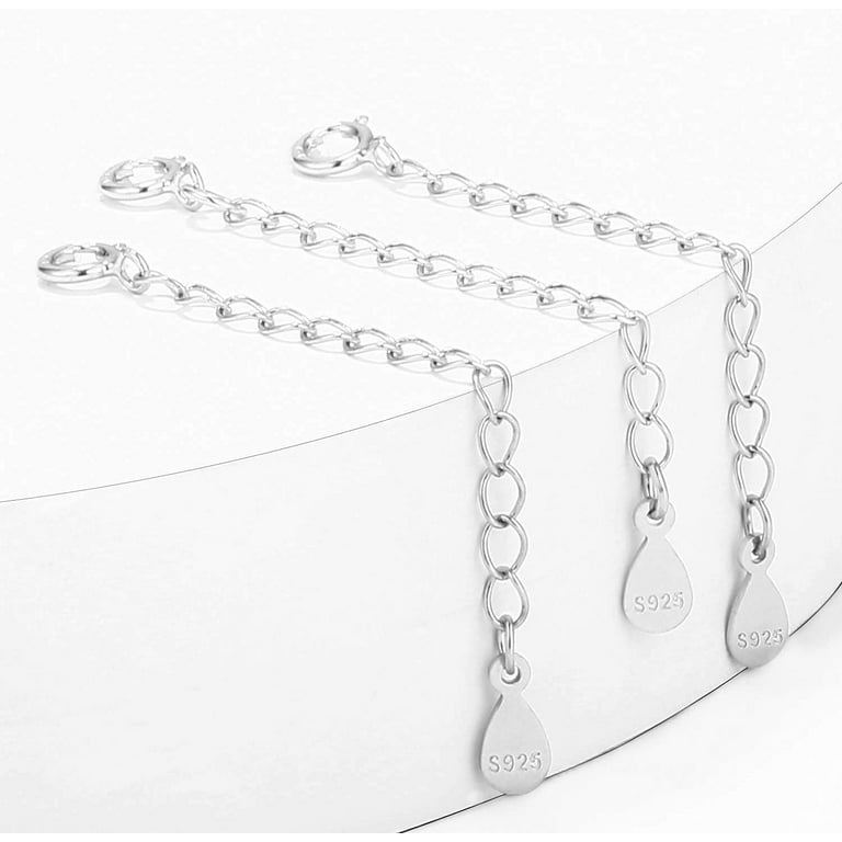 Silver Necklace Extender 1 to 5 Inch-624
