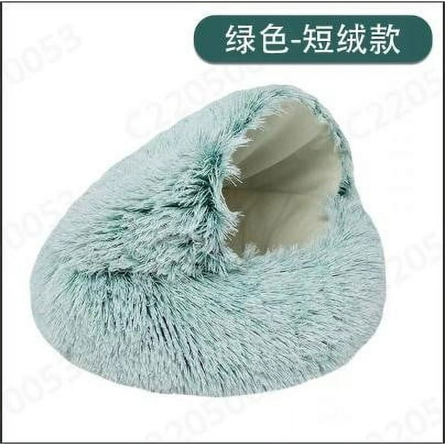Fiudx Cama Acogedora con Capucha para Perros, Material Suave y Autocalentable, Diseño Antiansiedad, Base Impermeable y Antideslizante, Ideal para Perros y Gatos Pequeños y Medianos, Tres Tamaños Disp