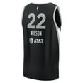 thumbnail image 3 of Youth Fanatics A'ja Wilson Black Las Vegas Aces Explorer Edition Fast Break Replica Jersey, 3 of 3