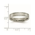 thumbnail image 6 of Chisel Titanium Brushed Center 4mm Roman Numerals Band, 6 of 7