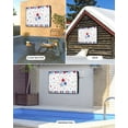 thumbnail image 2 of Outdoor TV Cover 52 to 55 Inch Weatherproof, 4th of July Waterproof TV Screen Protector for Outside Decor with Zipper and Pocket 52"L x 30"H , Blue Red White Patriotic Stars Stripes, 2 of 7