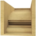 thumbnail image 4 of 10"W x 20"D x 10"H Wide Diane Rough Cedar Woodgrain TimberThane Corbel, Primed Tan, 4 of 6