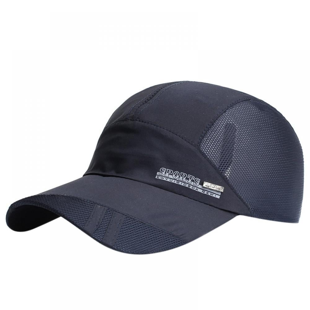 Mens Mesh Baseball Cap Quick Dry Sports Cap Lightweight Breathable