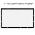 thumbnail image 2 of KUPPET 120inch 16:9 Movie Projector Screen Movie Screen for Home Cinema Theater Presentation Education Outdoor Indoor Public Display Portable Matt White, 2 of 8