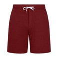 thumbnail image 5 of Mens Lounge Shorts Summer Elastic Waist Drawstring Straight Leg Relaxed Fit Casual Shorts with Pockets, 5 of 5