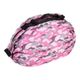 thumbnail image 3 of Bolso de hombro de viaje impermeable con camuflaje rosa y rojo, de gran capacidad y plegable para guardar las compras, 3 of 8