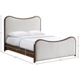 thumbnail image 5 of Meridian Furniture Arvada Beige Linen Textured Fabric Upholstered Queen Bed, 5 of 8