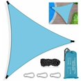 thumbnail image 1 of Triangle Shade Sail, Waterproof UV Protection Triangle Shade Cloth with Rope, Carabiner and Storage Bag for Yard, Garden, Patio, Outdoor Pool COOCHEE, 1 of 4