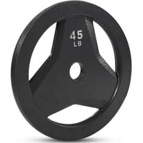 JFIT 2" Olympic Weighted Plates – Cast Iron Grip Plates & Rubber Bumper Plates for Strength Training, Weightlifting & Home Gym Barbells