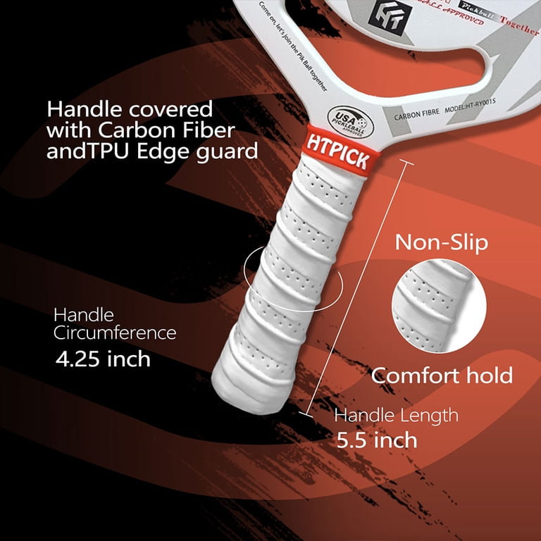 WINPICK T700 Carbon Fiber Pickleball Paddle - Thermoformed, USAPA Approved With PP Honeycomb Core & Foam Edge, 16mm Grip 1 thumbnail image