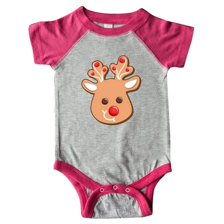 

Inktastic Reindeer Christmas Cookie Gift Baby Boy or Baby Girl Bodysuit
