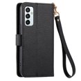 thumbnail image 3 of For Samsung Galaxy M23 Leather Phone Case Wallet Zipper Pocket Pouch Folio Flip Cover Kickstand, Multi Anti-theft Card Holder Cash Slot, Double Magnetic Buckle, Wrist Lanyard,Black, 3 of 11
