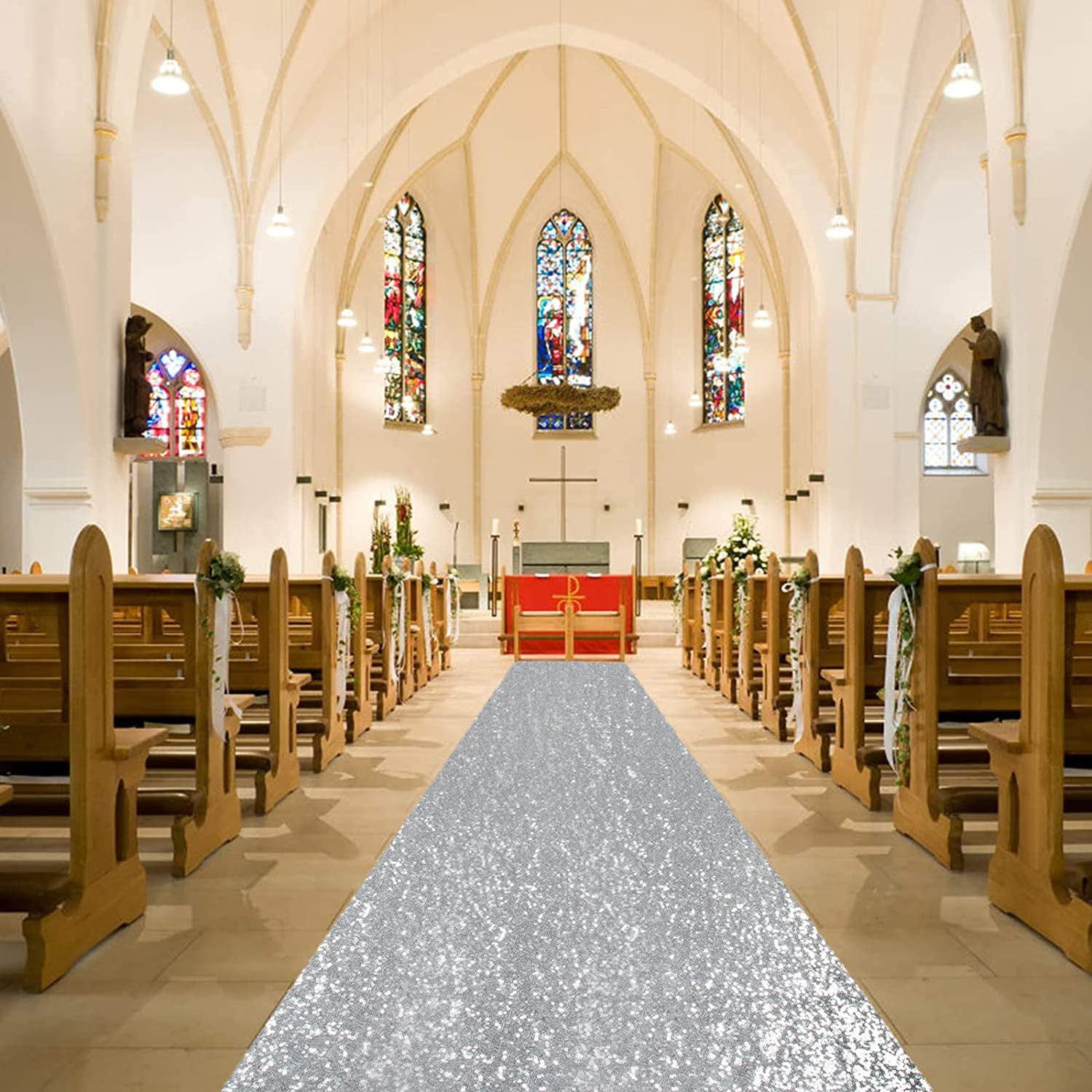 Church/Venue Carpet Decoration 30ft Personalised WEDDING AISLE RUNNER 20ft 
