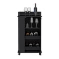 thumbnail image 6 of Newboti Furniture Baltimore Bar Cart with Casters, Glass Door and 2-Side Shelf 30939, 6 of 7