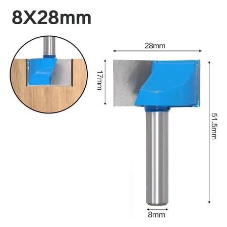 

BCLONG 1Pc 8Mm Cleaning Bottom Engraving Bit Solid Carbide Router Bit Woodworking Tools