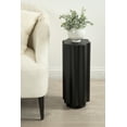thumbnail image 3 of Kate and Laurel Pandey Modern Metal Wavy Drink Table, 9 x 9 x 22, Black, Curvy Mini Table for Use as a Pedestal Plant Stand Indoors or as a Small Nightstand Option, 3 of 9