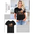 thumbnail image 5 of QAFOPEH Women Vintage 1974 Limited Edition Shirt Crewneck Tee Birthday Gifts Tops, 5 of 7