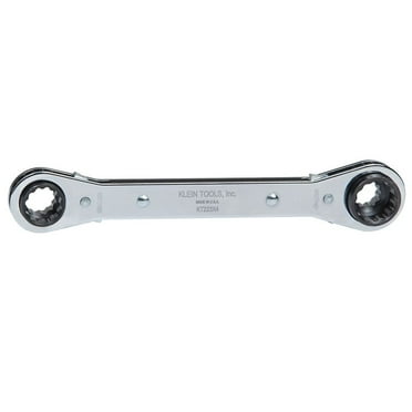 Klein Tools KT223X4 4-in-1 Lineman's Ratcheting Box Wrench