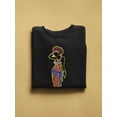 thumbnail image 2 of Paint Of A Woman Posing Sweatshirt Women -Image by Shutterstock, Female 4X-Large, 2 of 4