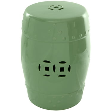 18" Celadon Porcelain Garden Stool