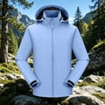 thumbnail image 4 of Drovellove Plus Size Women's Waterproof Hooded Rain Jacket with Pockets | Lightweight Packable Outdoor Shell for Hiking, Cycling, Camping, and Travel | Breathable Polyester All Season Windbreaker, 4 of 6