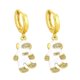 thumbnail image 1 of Pendientes colgantes de cobre con forma de luna y astronauta para mujer, viajes al spa, SHED155-3, 1 of 5