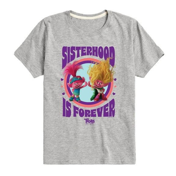 Trolls - Band Together - Sisterhood Is Forever - Toddler and Youth Short Sleeve Graphic T-Shirt