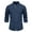 1 Dark Blue, variant on Men Shirts Long Sleeve Cotton Dress Shirts Grandad Collar Button Up Formal Shirt Slim Fit Business Casual Shirt Plain Colour Breathable Dressy Tops Office Work Lounge Wear