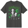 thumbnail image 5 of Rick and Morty Portal Math Men's Charcoal Short-Sleeve Tee-Small, 5 of 7