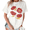 2-White, variant on Giffimy Women Vintage Orange Wildflower Bouquet Graphic Crew Neck Daily Casual Short Sleeve S-5XL Black Tops