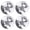 Silver, variant on 4Pcs 5 Spokes Hub Cap Protector Rims 8inch Golf Cart Wheel Covers Hub Caps Replacement Hubcaps Easy Installation