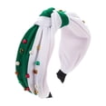 thumbnail image 1 of Diadema Navideña jinwen Con Foto para el pelo Color verde y verde, 1 of 8