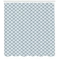 thumbnail image 3 of Ambesonne Trellis Shower Curtain, Lattice Like Nostalgic, 69"Wx75"L, Pale Blue White, 3 of 3