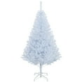 thumbnail image 1 of HOMCOM 5' Artificial Christmas Tree with 536 Branch Tips Metal Stand White, 1 of 10