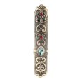 thumbnail image 3 of Vintage Needle Case Carved Pattern Set Rhinestone Fashionable Zinc Alloy Sewing Needles Storage Tube Needle Holder Bronze, 3 of 5
