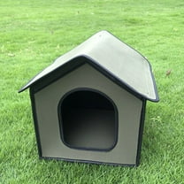 Walbest Outdoor Cat House Weatherproof for Winter, Collapsible Warm Cat Houses for Outdoor/Indoor Cats, Easy to Assemble Dog House for Small Dogs