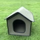 Flmtop Pet House Villa Imperméable Chat Petit Chenil Abri pour Chien Pliable pour Extérieur Gris – image 4 sur 9