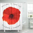 thumbnail image 1 of XDDJA Name Red Poppy Weekend Wedding Welcome Location Names from Shower Curtain 60x72 inch, 1 of 1