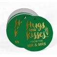 thumbnail image 2 of Inkdotpot Pack Of 50 Real Gold Foil Paper Tags Hugs & Kisses From The Wedding Favor Hang Tags, 2 of 6
