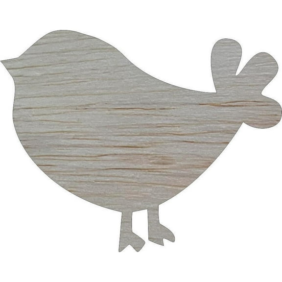 Unfinished Chick Bird Wall Shape, 4'' Blank Craft