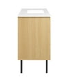 thumbnail image 3 of Single Sink Vanity Cabinet, White Oak, Wood, Hotel Bedroom Bathroom, Modern Contemporary HB36427, 3 of 15